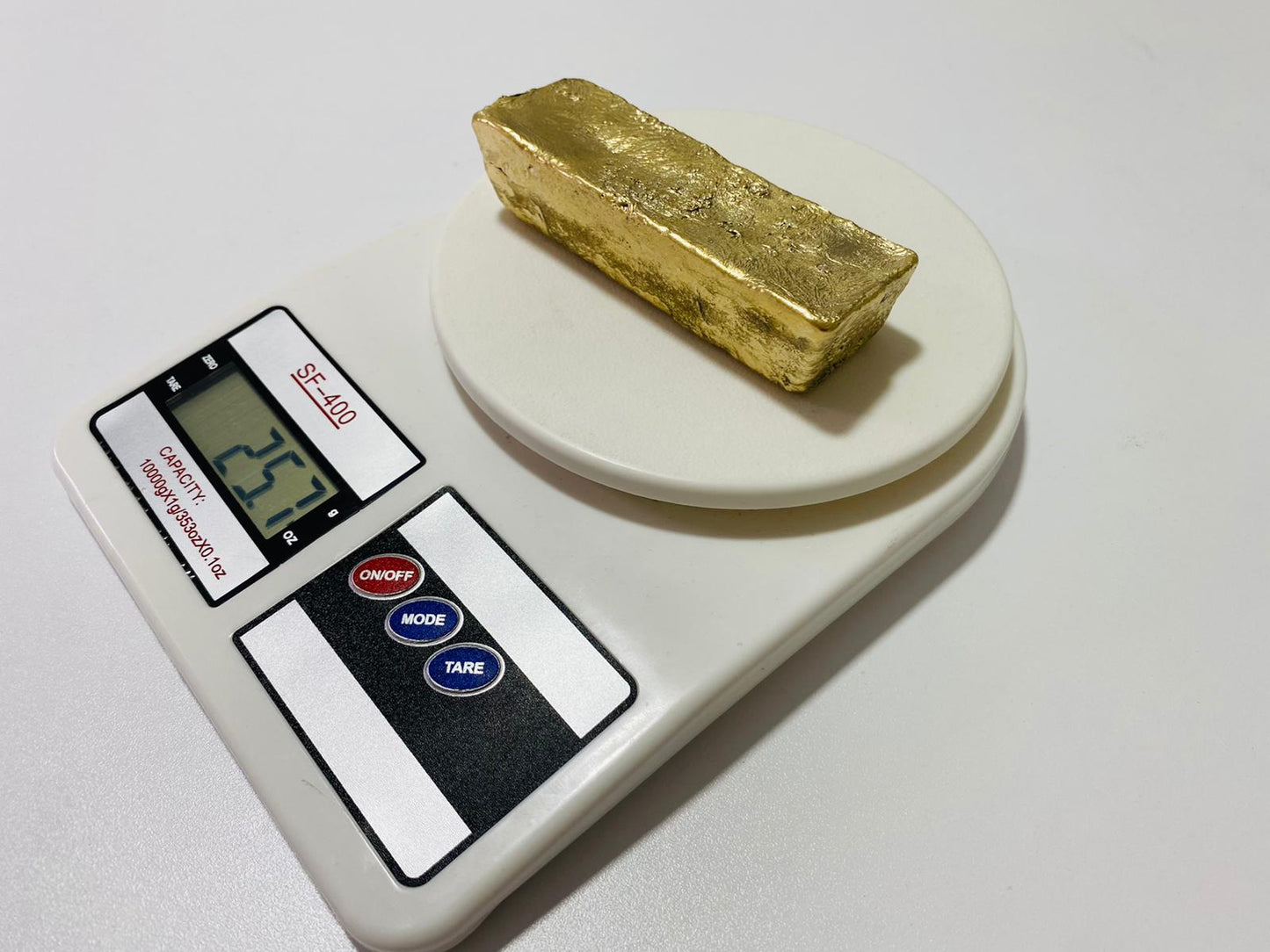 Ingot 25.7 Oz Nordic Gold Bar Hand Poured Casting