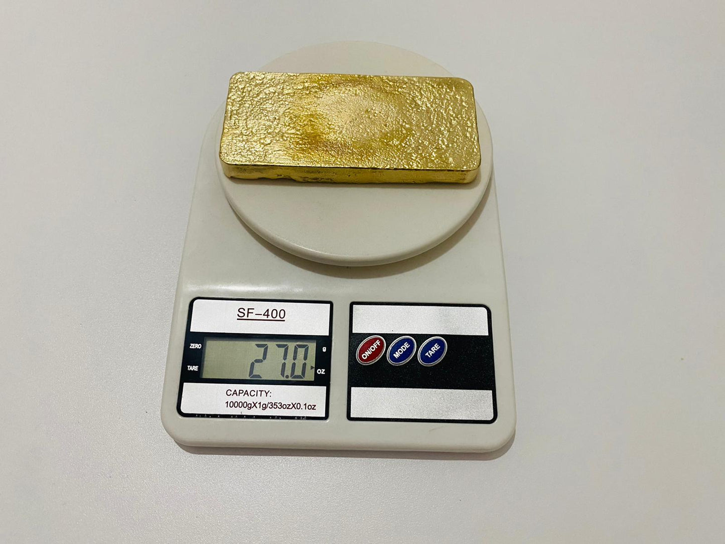 Ingot 27.0 Oz Nordic Gold Bar Hand Poured Casting