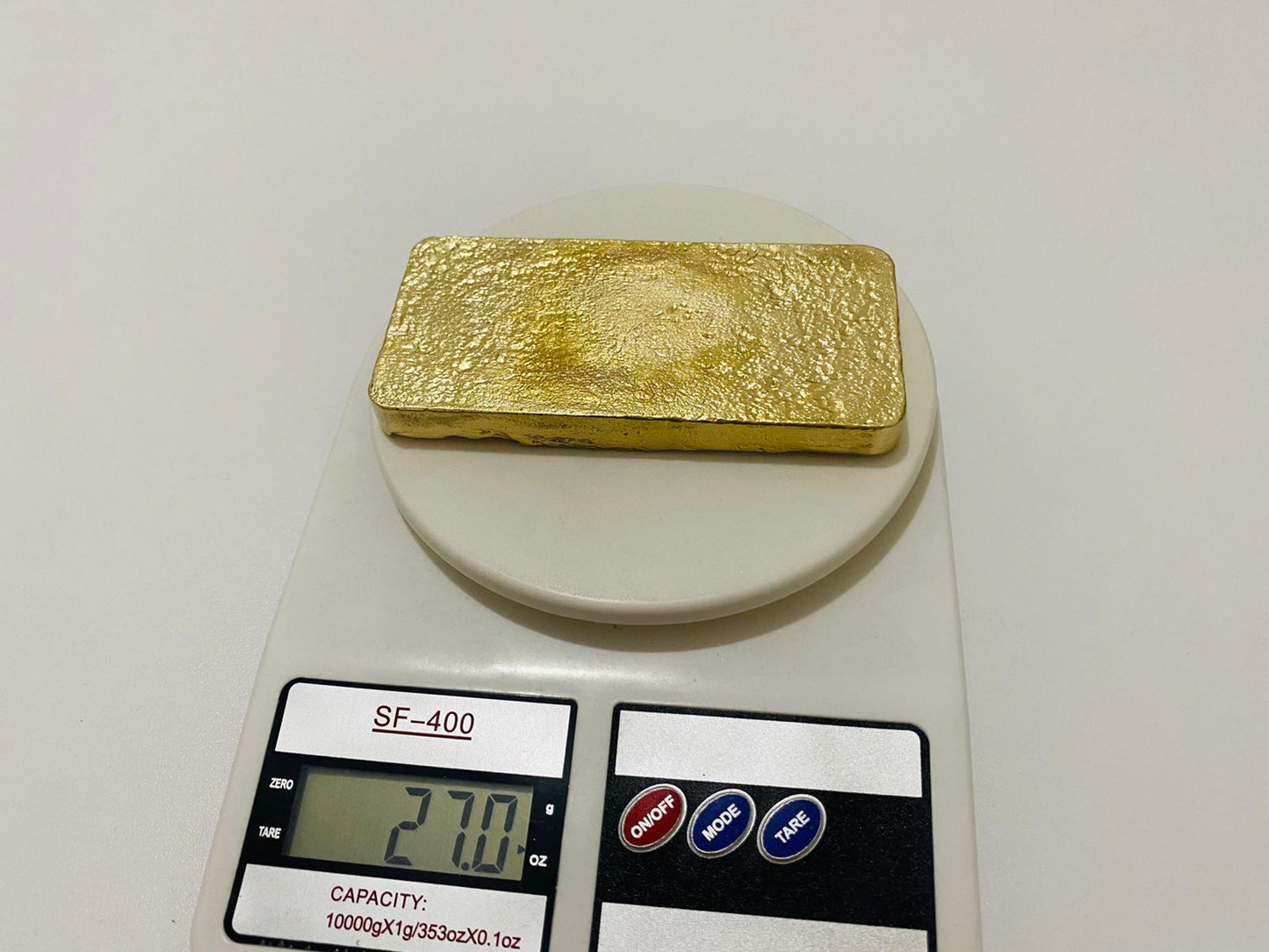 Ingot 27.0 Oz Nordic Gold Bar Hand Poured Casting