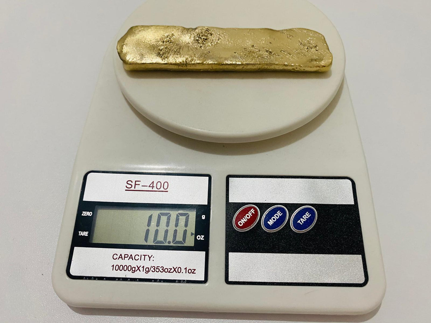 Ingot 10.0 Oz Nordic Gold Bar Hand Poured Casting