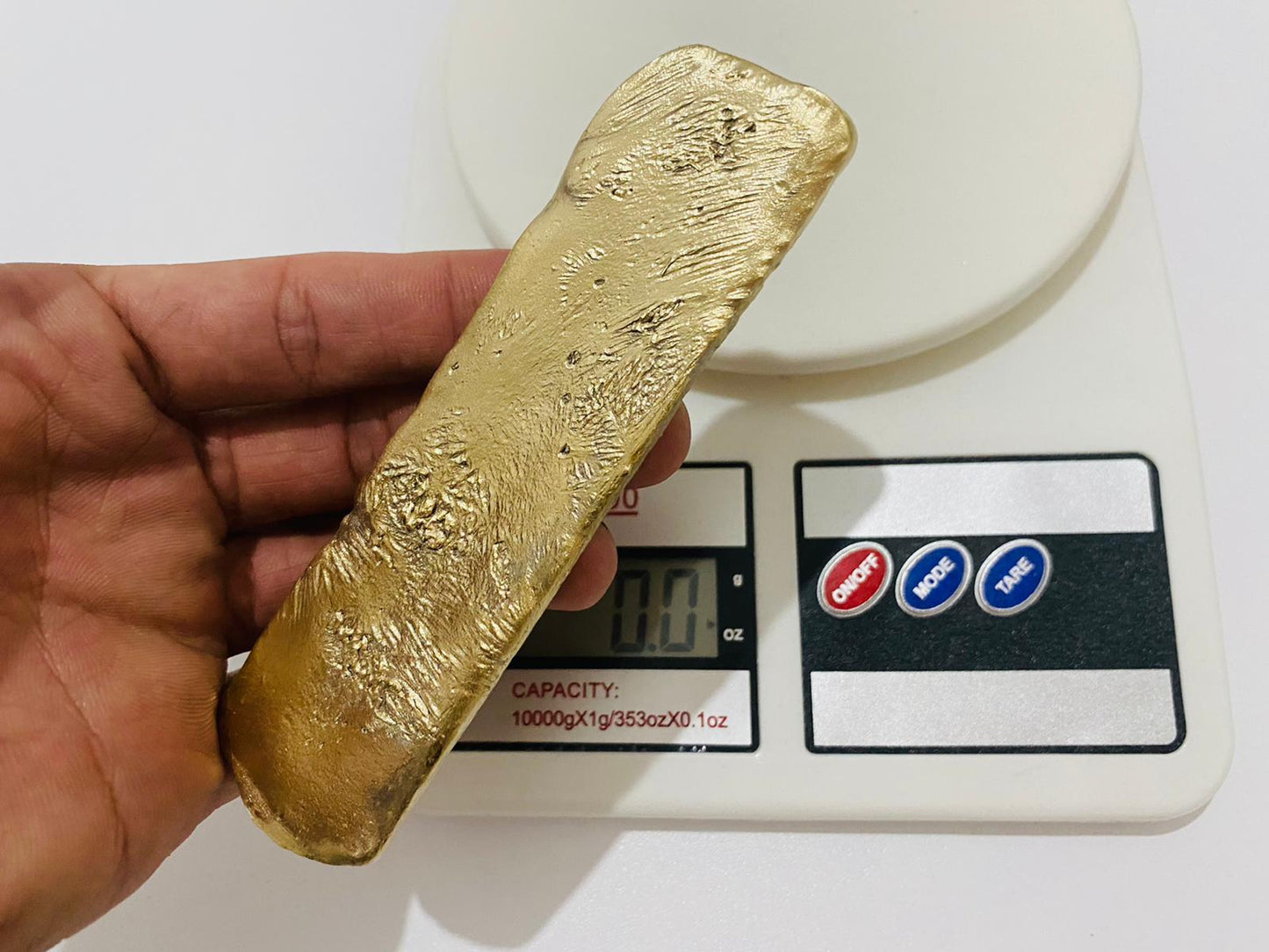 Ingot 10.0 Oz Nordic Gold Bar Hand Poured Casting