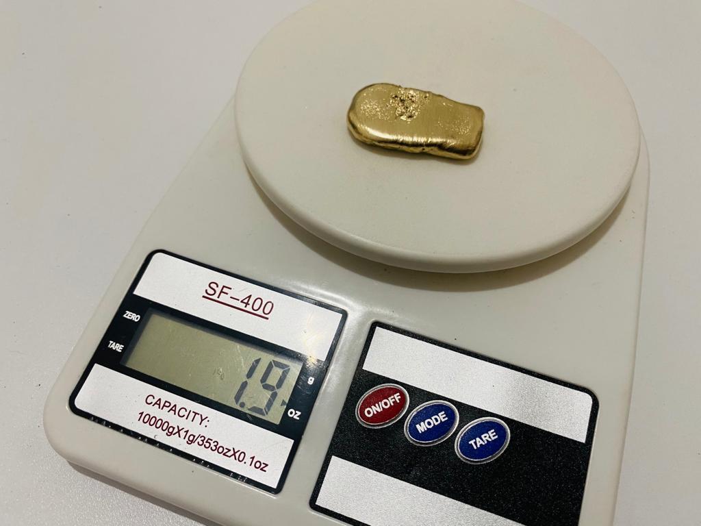 Ingot 1.9 Oz Nordic Gold Bar Hand Poured Casting