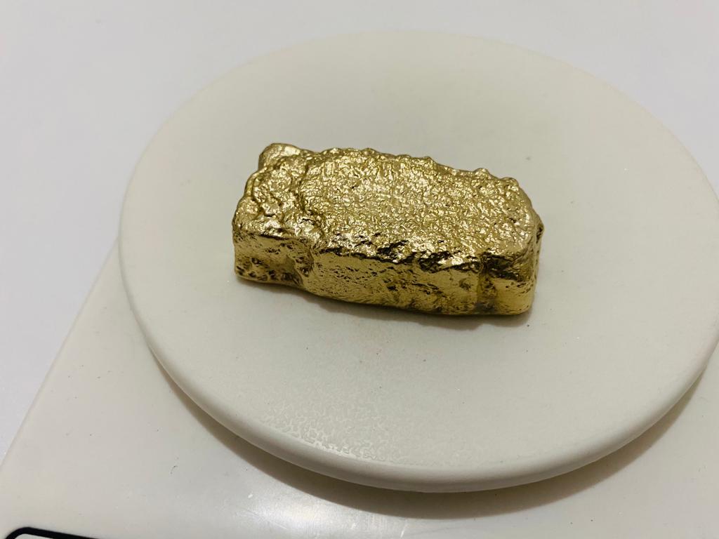 Ingot 8.2 Oz Nordic Gold Bar Hand Poured Casting