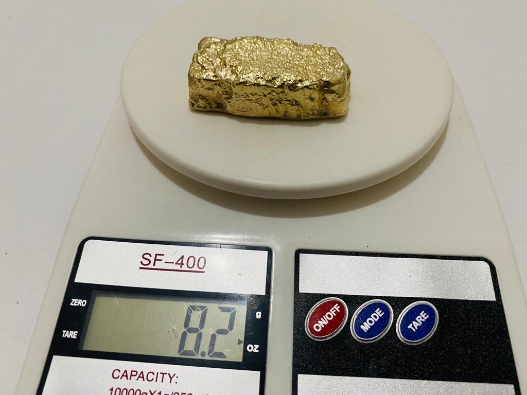 Ingot 8.2 Oz Nordic Gold Bar Hand Poured Casting