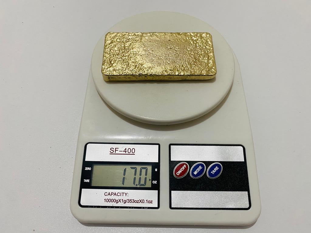 Ingot 17.0 Oz Nordic Gold Bar Hand Poured Casting