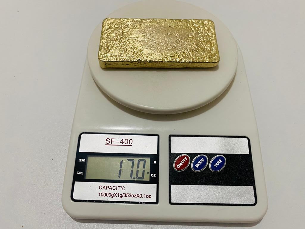 Ingot 17.0 Oz Nordic Gold Bar Hand Poured Casting