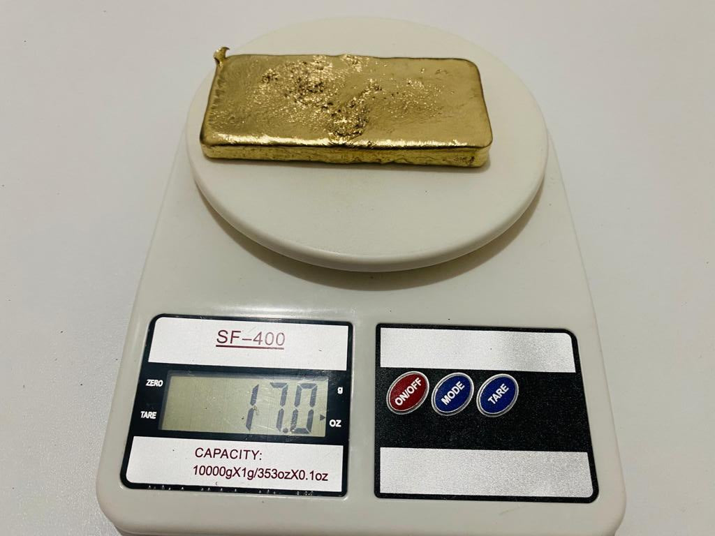 Ingot 17.0 Oz Nordic Gold Bar Hand Poured Casting