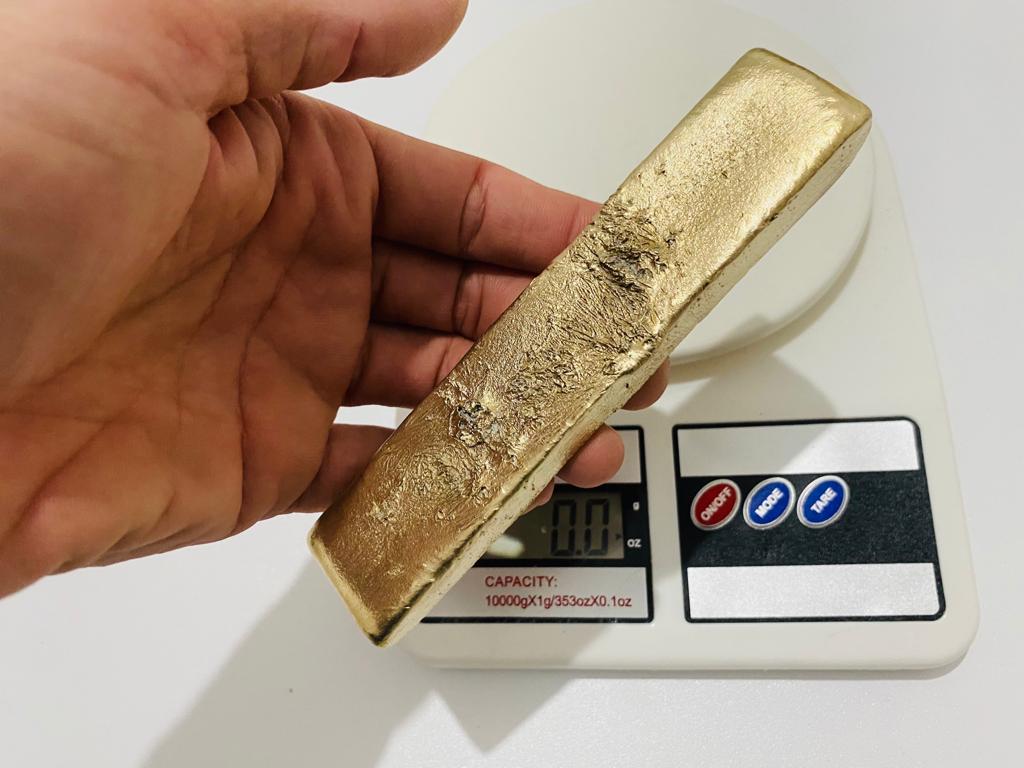 Ingot 11.3 Oz Nordic Gold Bar Hand Poured Casting