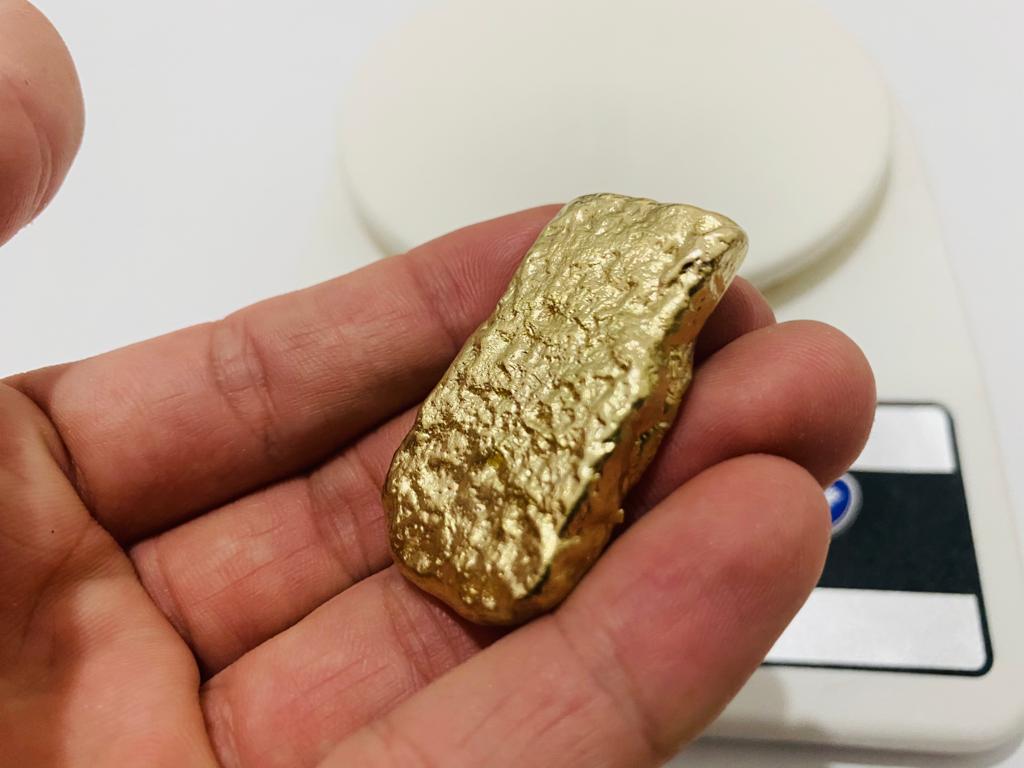 Ingot 1.9 Oz Nordic Gold Bar Hand Poured Casting
