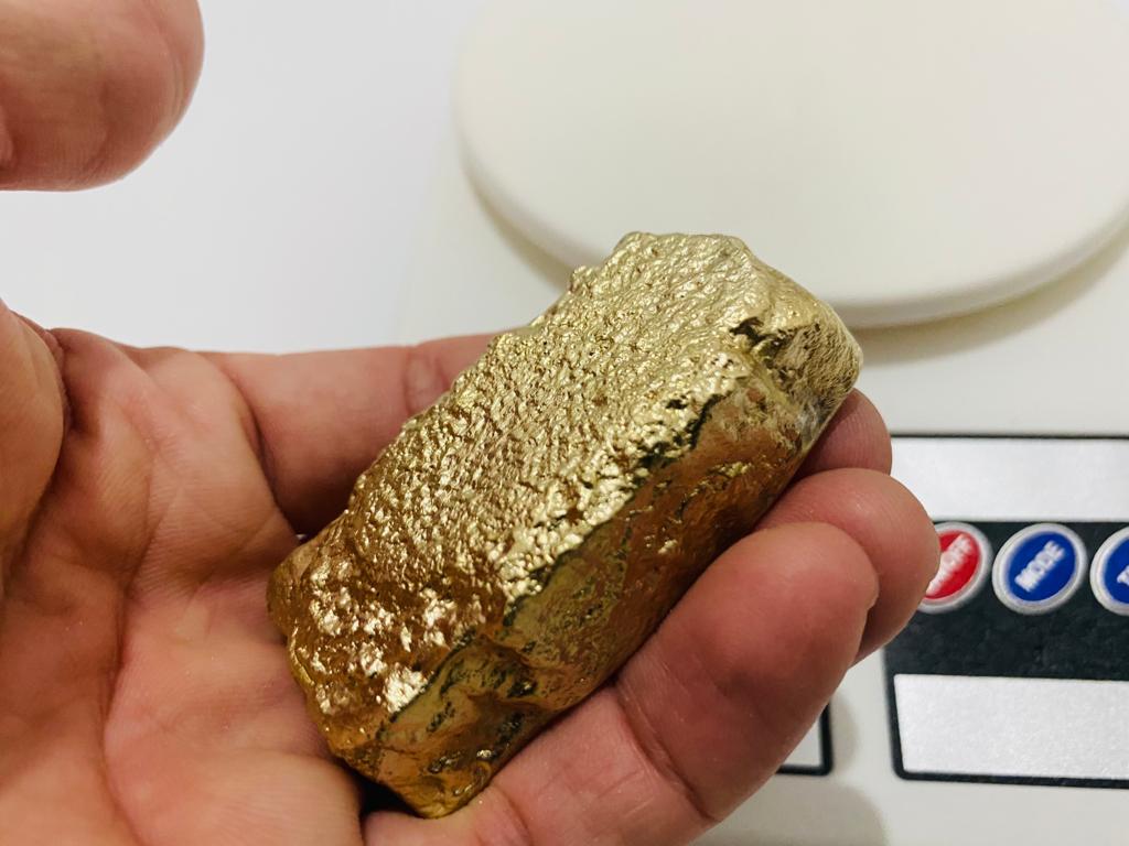 Ingot 8.2 Oz Nordic Gold Bar Hand Poured Casting
