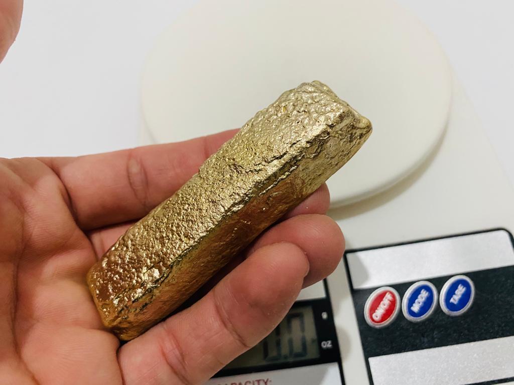 Ingot 6.5 Oz Nordic Gold Bar Hand Poured Casting